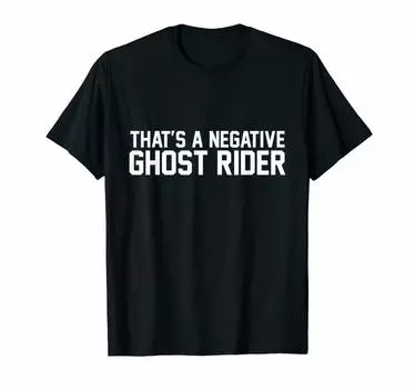 Футболка унисекс ThatS A Negative Ghost RiderTee Us Trend S