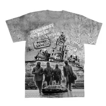 Футболка унисекс The Beatles Liverpool Montage