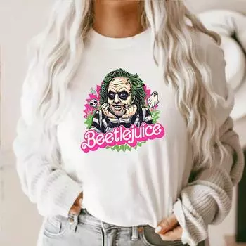 Футболка унисекс «The Green Ghost Is Back» с коротким рукавом, вдохновленная фильмом ужасов 1988 года, футболка с символикой Майкла Китона «Bio-Exorcist» S белый