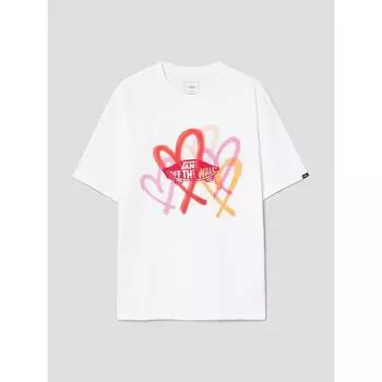 Футболка унисекс The Museum Visitor X Vans Big Heart Gfx белая GM4542FV11 XS