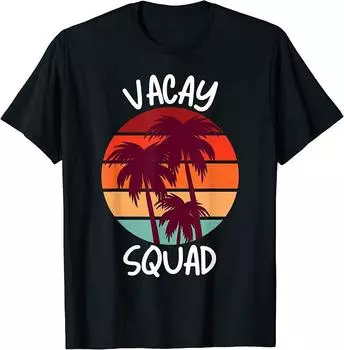 Футболка унисекс Vacay Squad Summer Vacation Family Friends Trip Palm Trees S
