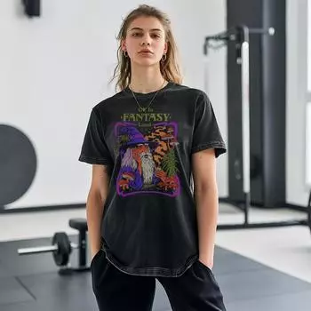 Футболка унисекс в американском стиле, свободная, большого размера, из стираного хлопка, удобная, с коротким рукавом, с принтом мастера дизайна S