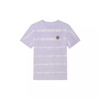 Футболка Vans Floral Embroidered Tie-Dye Crew Neck Casual, женские топы, лавандовый светло-фиолетовый VN0A7TP4YE5 XL