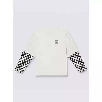 Футболка Vans Spaced Out Logo Checker Pearl с коротким рукавом Vn000gnwfs81 L