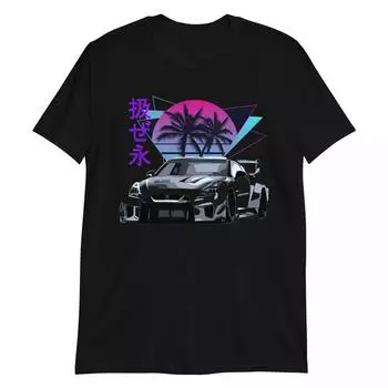Футболка Vaporwave Aesthetic Black Gtr R35 Skyline Jdm S