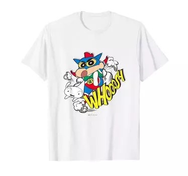 Футболка в стиле американского комикса Crayon Action Kamen Shin-chan Shin-chan синий