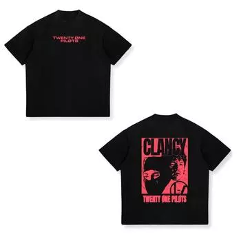 Футболка в стиле хип-хоп с группой Twenty One Pilots Band для женщин и мужчин с коротким рукавом, свободная, уличная одежда Y2k, панк-стрит, футболки унисекс в стиле Харадзюку S