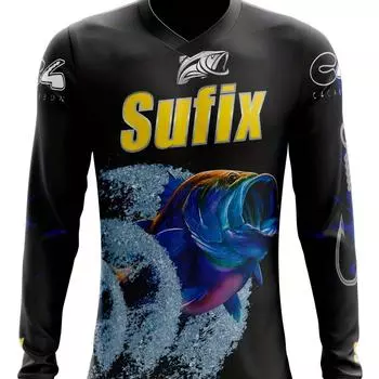 Футболка в стиле ретро с 3D-принтом «Рыбалка» и длинным рукавом, мягкий полиэстер средней эластичности, стандартный крой, подходит для любителей всесезонной одежды S