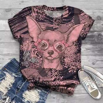 Футболка в уличном стиле с рисунком из мультфильма для женщин и мужчин, футболки с 3D-принтом, летние повседневные футболки с короткими рукавами и круглым вырезом, спортивная свободная футболка S