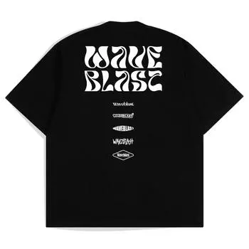 Футболка Waveblast Oversize Tottum черная XXS чёрный