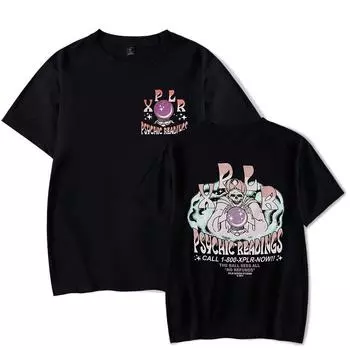 Футболка XPLR Psychic Reading Tee Merch женская унисекс 4XL чёрный