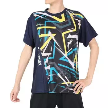 Футболка YONEX Tennis Wear с сублимационной печатью RWX23002-019 (ВМС/LL/Мужской) тёмно-синий