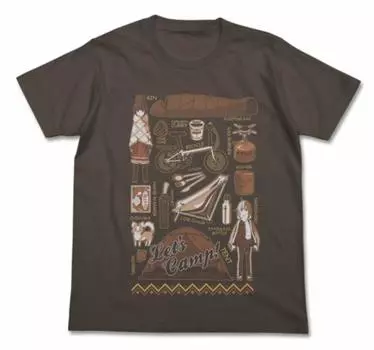 Футболка Yurucamp Charcoal XL размера Yurucamp