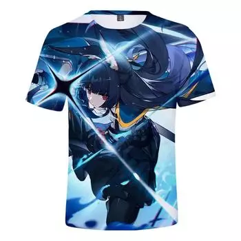 Футболка Zenless Zone Zero Game 3D Printed Oversize мужская футболка уличная мода круглый вырез с коротким рукавом мужская одежда L