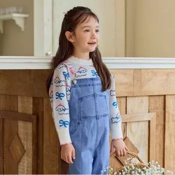 Футболка жаккардовая с рисунком животных Lilypuri цвета слоновой кости Ivory/120