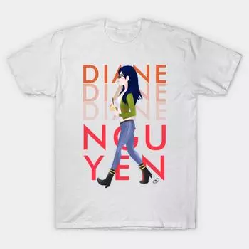 Футболка женщин Диана Нгуен Конь Боджек Harajuku Печать Кавайи Футболка Летний короткий рукав женский футболка Top Tee S