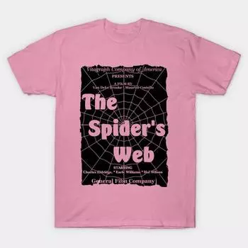 Футболка женщин Паутина 1912 фильм постер Harajuku Печать Кавайи футболка Летний короткий рукав женский футболка Top Tee S