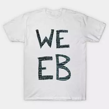 Футболка женщин синий Binary Weeb Графический Harajuku Печать Кавайи футболка Летний короткий рукав женский футболка Top Tee S