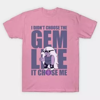 Футболка женщины Аметист The Gem Life Harajuku Печать Кавайи футболка Летний короткий рукав женский футболка Top Tee S