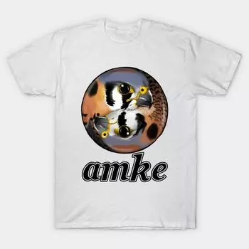 Футболка женщины Amke The American Kestrel Harajuku Печать Кавайи Футболка Летний короткий рукав женский футболка Top Tee S