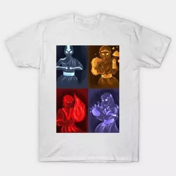 Футболка женщины Аватар Последний Airbender Harajuku Печать Кавайи Футболка Летний короткий рукав женский футболка Top Tee S