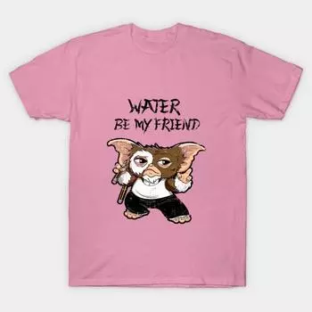 Футболка женщины Будь моим другом Harajuku Печать Кавайи футболка Летний короткий рукав женский футболка Top Tee S