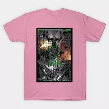 Футболка женщины Чужие Paintchips Плакат Harajuku Печать Кавайи футболка Летний короткий рукав женский футболка Top Tee S