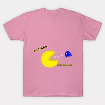 Футболка женщины дети Pacman Tee Harajuku Печать Кавайи футболка Летний короткий рукав женский футболка Top Tee S