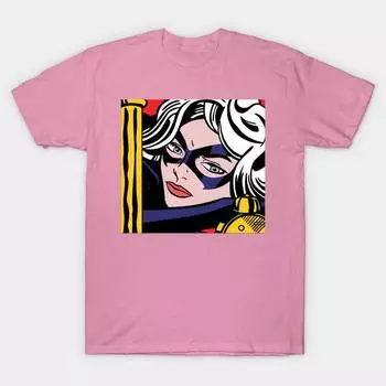 Футболка женщины Девушка Power Black Cat Harajuku Печать Кавайи футболка Летний короткий рукав женский футболка Top Tee S