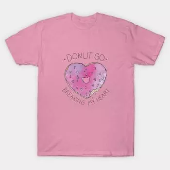 Футболка женщины Donutgobreakingmyheart Harajuku Печать Кавайи Футболка Летний короткий рукав женский футболка Top Tee S