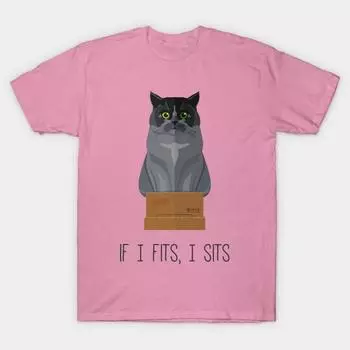 Футболка женщины Если я подходит I сидит Ii Harajuku Печать Кавайи футболка Летний короткий рукав женский футболка Top Tee S
