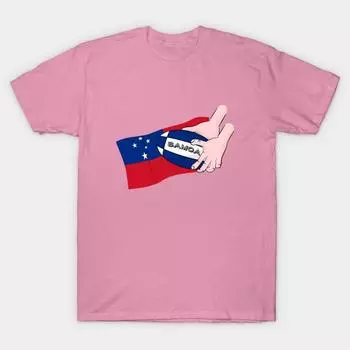 Футболка женщины Флаг Регби Самоа Harajuku Печать Кавайи футболка Летний короткий рукав женский футболка Top Tee S