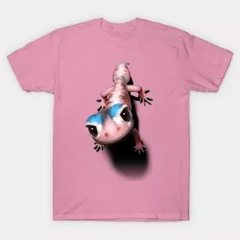 Футболка женщины хвостатый геккон Harajuku Печать Кавайи футболка Летний короткий рукав женский футболка Top Tee S