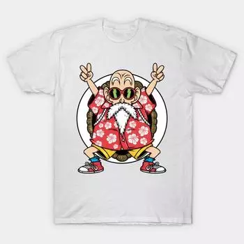 Футболка женщины Каме Сенин Роши Dragon Ball Z Harajuku Печать Кавайи футболка Летний короткий рукав женский футболка Top Tee S