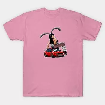 Футболка женщины любят кроликов Harajuku Печать Кавайи футболка Летний короткий рукав женский футболка Top Tee S