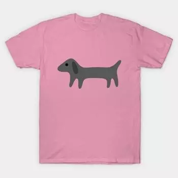 Футболка женщины Маленькая собачка Harajuku Печать Кавайи футболка Летний короткий рукав женский футболка Top Tee S