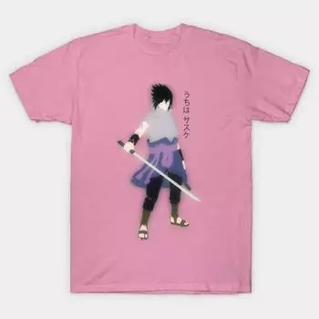 Футболка женщины Минимальный Саске Учиха Harajuku Печать Кавайи футболка Летний короткий рукав женский футболка Top Tee S