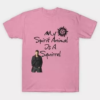 Футболка женщины Мой дух животного белка Harajuku Печать Кавайи футболка Летний короткий рукав женский футболка Top Tee S