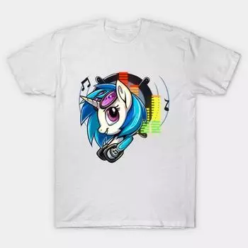 Футболка женщины Mylittlepony Винил Царапины Harajuku Печать Кавайи футболка Летний короткий рукав женский футболка Top Tee S