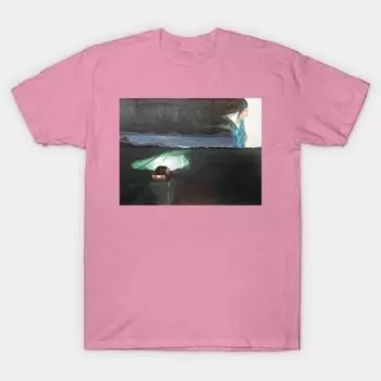 Футболка женщины Ночь начинает ходить Harajuku Печать Кавайи футболка Летний короткий рукав женский футболка Top Tee S