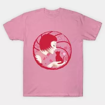 Футболка женщины Я люблю свою кошку Harajuku Печать Кавайи футболка Летний короткий рукав женский футболка Top Tee S