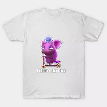 Футболка женщины Я не делал этого Harajuku Печать Кавайи футболка Летний короткий рукав женский футболка Top Tee S