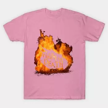 Футболка женщины Я огонь, я смерть Harajuku Печать Кавайи футболка Летний короткий рукав женский футболка Top Tee S