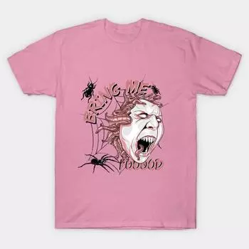 Футболка женщины Зомби принеси мне еду Harajuku Печать Кавайи футболка Летний короткий рукав женский футболка Top Tee S