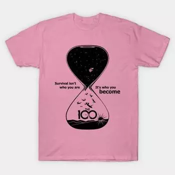 Футболка женская 100 песочных часов Harajuku принт Kawaii футболка летняя короткий рукав женская футболка топ футболка S розовый