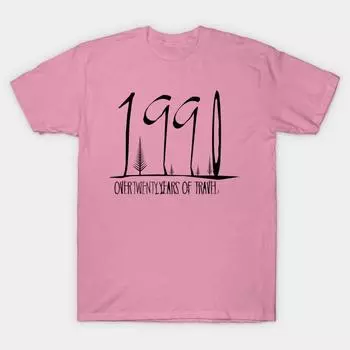 Футболка женская 1990 года, более двадцати лет путешествий, принт Harajuku, кавайная футболка, летняя женская футболка с коротким рукавом, топ S