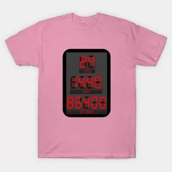 Футболка женская 1 день 24 часа 1440 минут 86400 секунд Harajuku принт Kawaii футболка летняя с коротким рукавом женская футболка топ футболка S