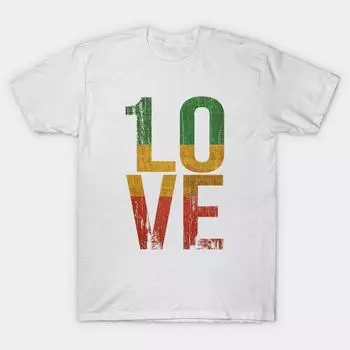 Футболка женская 1 Love Reggae Music Love Harajuku Print Kawaii футболка летняя женская футболка с коротким рукавом топ футболка S розовый