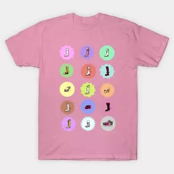 Футболка женская 1D0Lm At St3R Shoe Selection Harajuku Print Kawaii футболка летняя женская футболка с коротким рукавом топ футболка S розовый