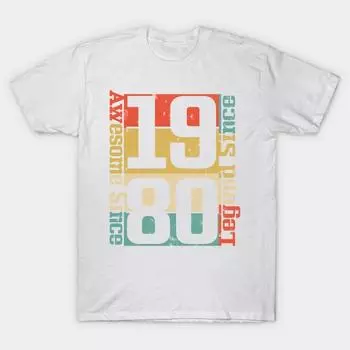 Футболка женская 38-я футболка с надписью «Football» Awesome Since 1980 Funny Gift Harajuku Print Kawaii Tshirt Summer Short Sleeve Female T Shirt Top Tee S розовый